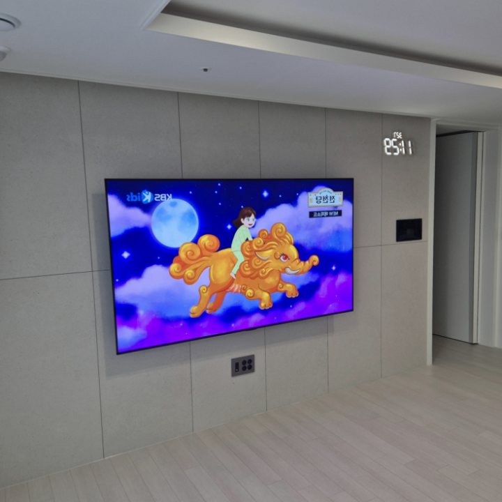 강북구 벽걸이TV 설치 현장