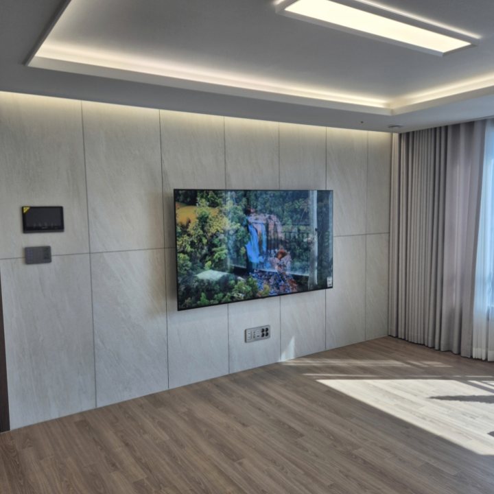 평택시 대형TV 높이 조정 현장